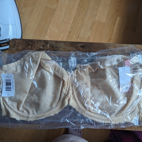 Lace unlined full coverage bra 50G Lane Bryant - Picture 2 of 4